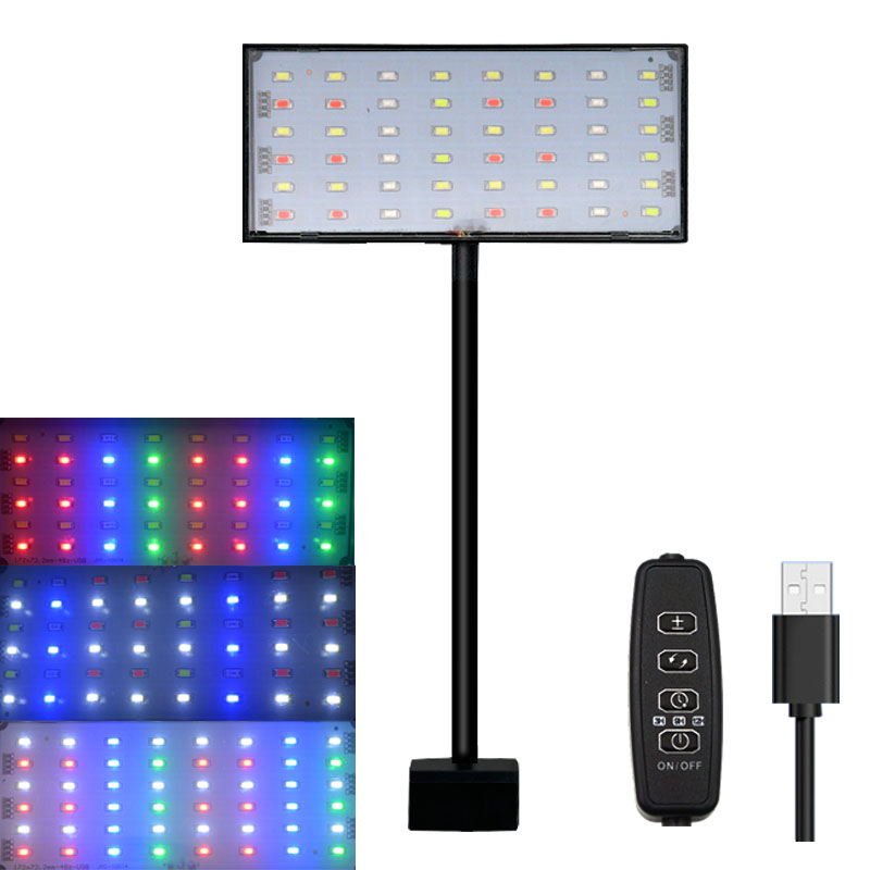 Marine Aquarium Lamp - Aquarium Fischbecken Vollspektrum LED-Beleuchtung mit Zyklus-Timer,