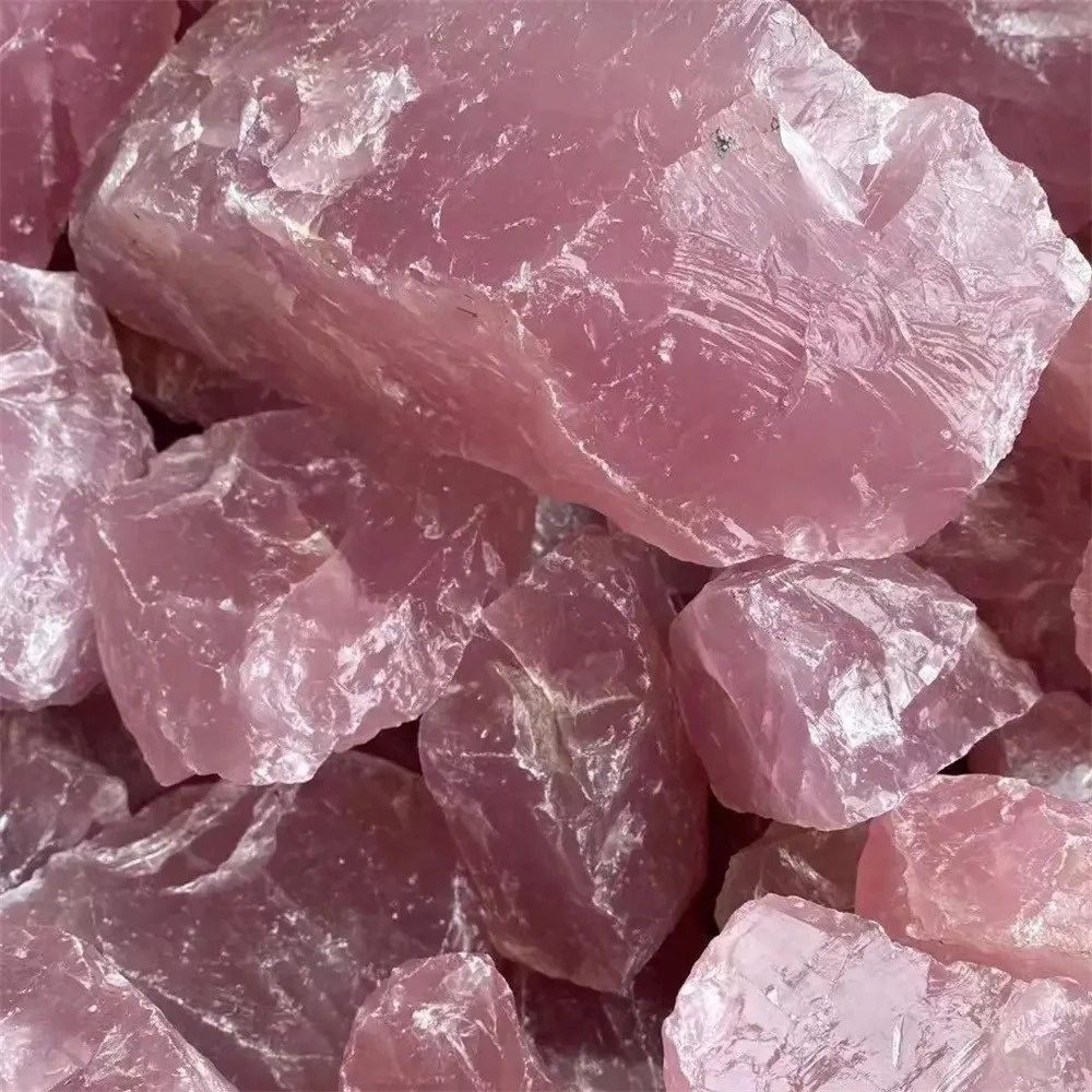 Aquarium Marine Stone - Reiner natürlicher rosa Rosenquarz, grob, großer