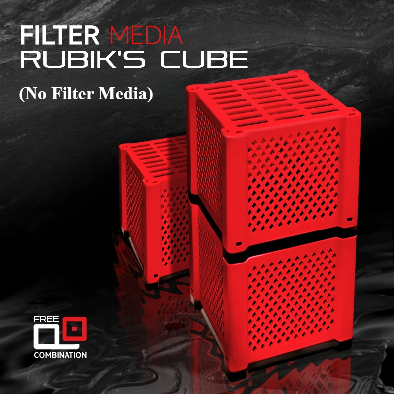 Marine Aquarium Filter Media - PVC-Aufbewahrungsbox Aquarium-Filtermedien Kunststoff-Aufbewahrungsbox Würfelförmige Verpackungsboxen Aquarium-Zubehör