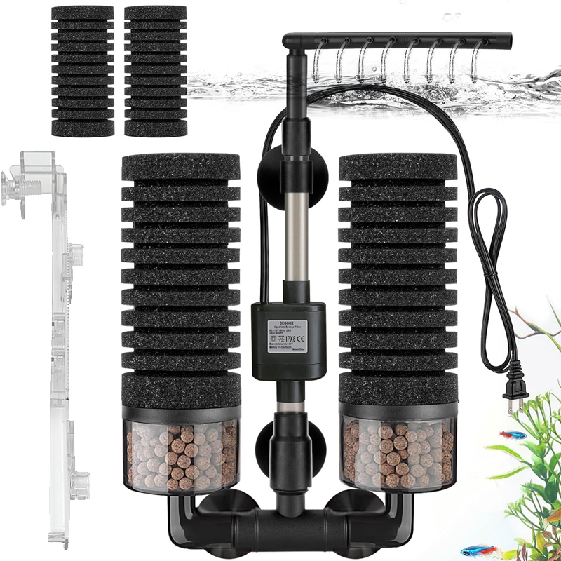 Marine Aquarium Filter Media - 3-IN-1 Clip on Electric Power Filter