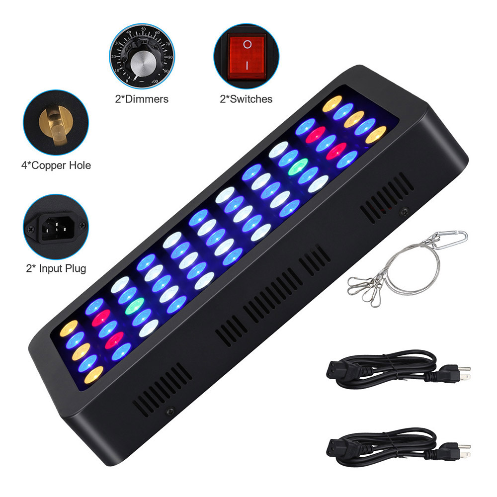 165 W LED-Aquarien, dimmbare K – Marine Aquarium Led Lights Bewertung und Preis
